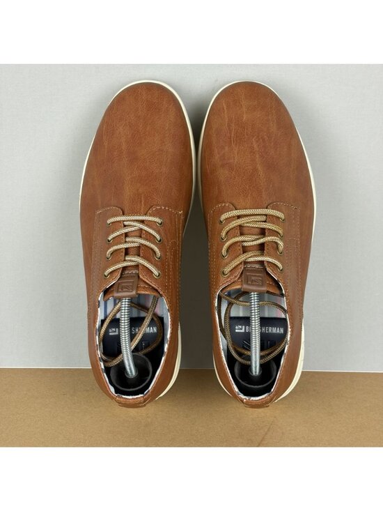 Ben Sherman Presley Oxford Lace Up Shoes Mens 8.5 Brown Faux Leather main image 7